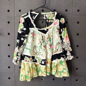 Anthro Vanessa Virginia Bohemian top size 4